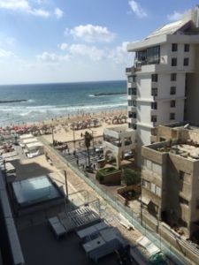 View from hotel in Tel Aviv.