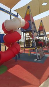 This new playground in Be'er Sheva was a Jewish National Fund project. 